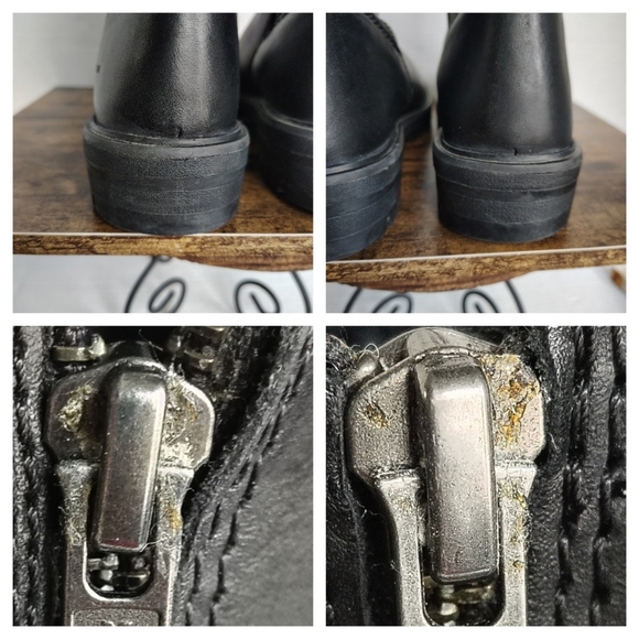 Cougar Black Winter Boots with Textured Upper and Chunky Sole - Picture 4 of 17